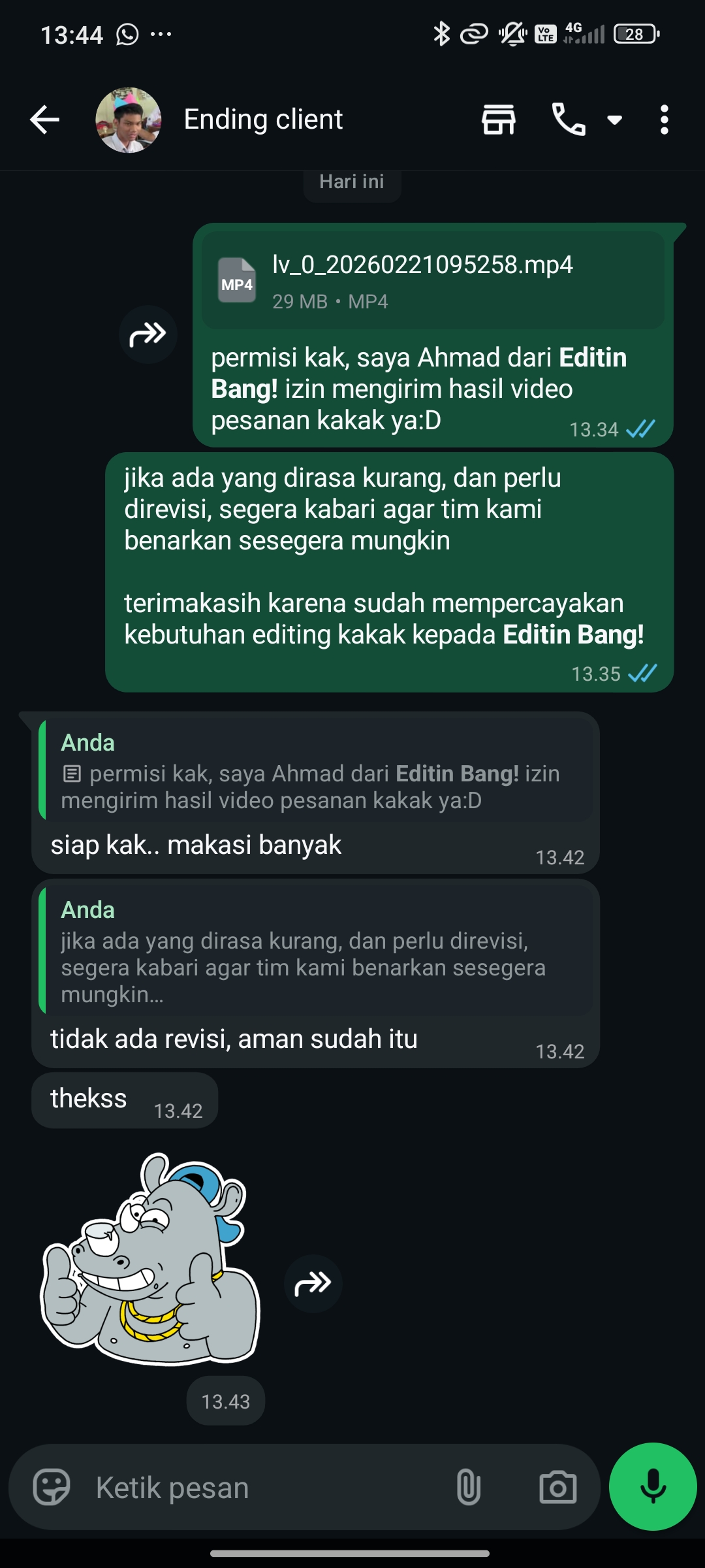 Testimoni WA 3